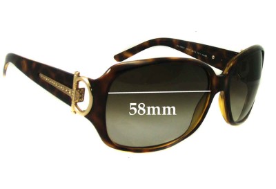 Gucci GG3168/S Replacement Lenses 58mm wide 