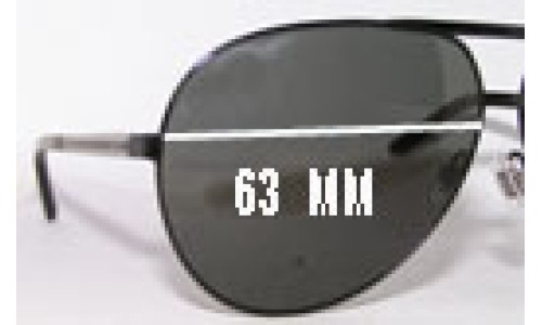 Sunglass Fix Replacement Lenses for Gucci GG1933/S - 63mm Wide 