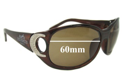Hermes 143T33 Replacement Lenses 60mm wide 