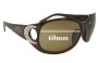 Sunglass Fix Replacement Lenses for Hermes 143T33 - 60mm Wide 