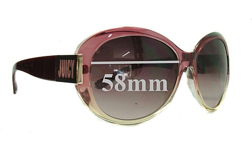 Sunglass Fix Replacement Lenses for Juicy Couture Atlanta/S - 58mm Wide 