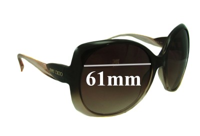 Jimmy Choo Dahlia Replacement Lenses 61mm wide 