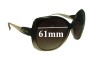 Sunglass Fix Replacement Lenses for Jimmy Choo Dahlia - 61mm Wide 