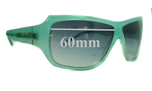 Sunglass Fix Replacement Lenses for Lisa Ho LH214/S - 60mm Wide 