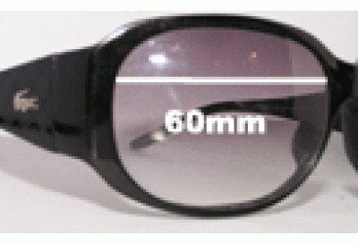 Lacoste LA26403 Replacement Lenses 60mm wide 