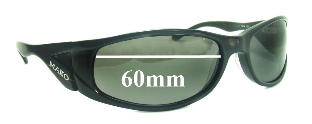 Sunglass Fix Replacement Lenses for Mako 9494 - 60mm Wide
