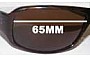 Sunglass Fix Lentes de Repuesto para Morrissey Speedster II - 65mm Wide 