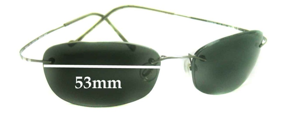 Sunglass Fix Replacement Lenses for Maui Jim MJ503 Wailea - 53mm Wide