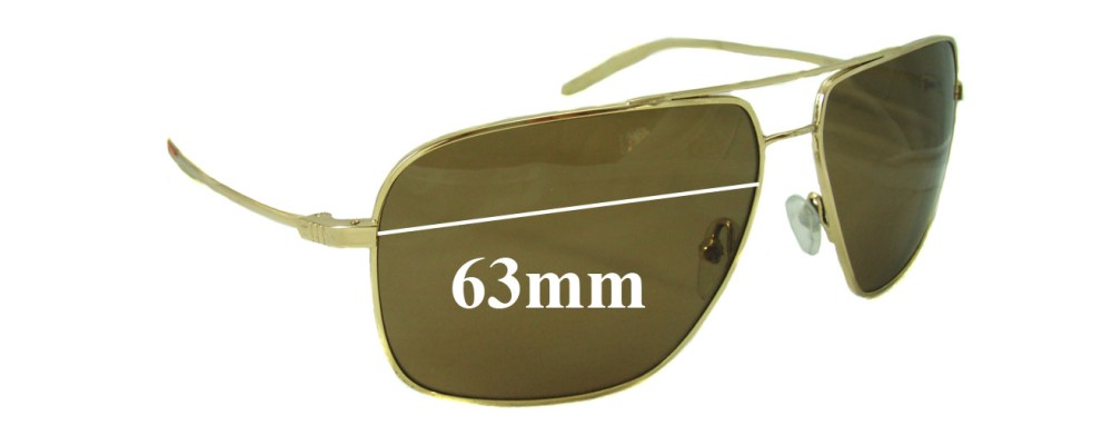 Sunglass Fix Replacement Lenses for Mosley Tribes Enforcer - 63mm Wide