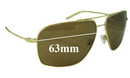 Sunglass Fix Replacement Lenses for Mosley Tribes Enforcer - 63mm Wide 
