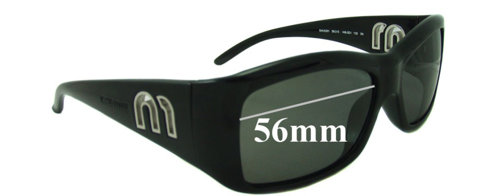 Sunglass Fix Replacement Lenses for Miu Miu SMU02H - 56mm Wide