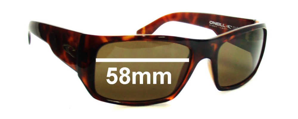 Sunglass Fix Replacement Lenses for O'Neil FILO - 58mm Wide