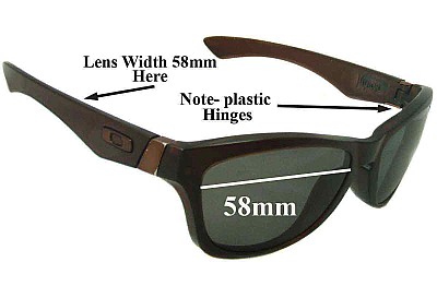 Oakley Jupiter Verres de Remplacement 58mm wide 