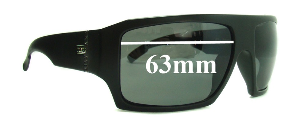 Sunglass Fix Replacement Lenses for Otis Cube - 63mm Wide