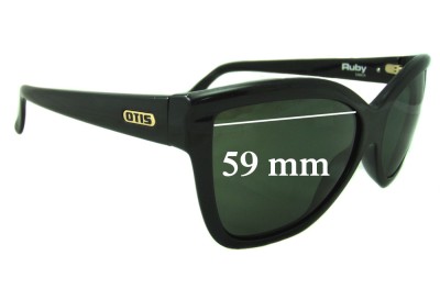 Otis Ruby Replacement Sunglass Lenses - 59mm wide 