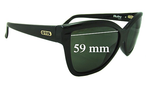 Sunglass Fix Replacement Lenses for Otis Ruby - 59mm Wide 