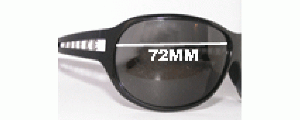 Sunglass Fix Replacement Lenses for Police 1510 - 72mm Wide
