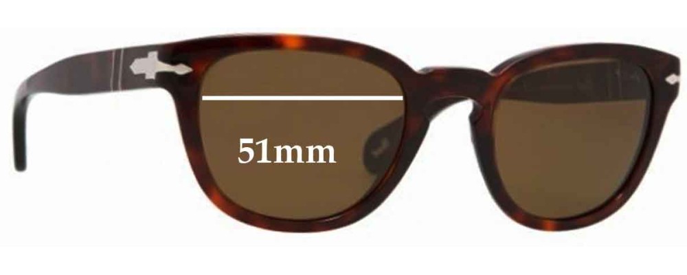 Sunglass Fix Replacement Lenses for Persol 2961-S - 51mm Wide