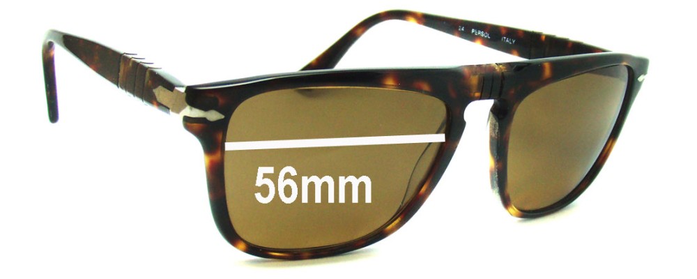 Sunglass Fix Replacement Lenses for Persol Ratti 69233 - 56mm Wide