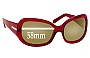Sunglass Fix Lentes de Repuesto para Prada SPR13F - 58mm Wide 