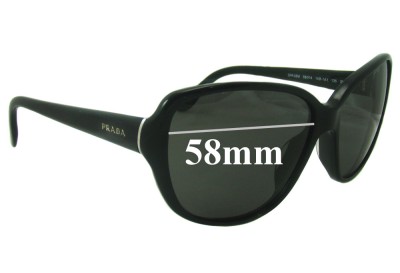 Prada SPR05M Replacement Sunglass Lenses - 58mm Wide 