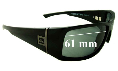 Sunglass Fix Replacement Lenses for Quiksilver Transition - 61mm Wide 