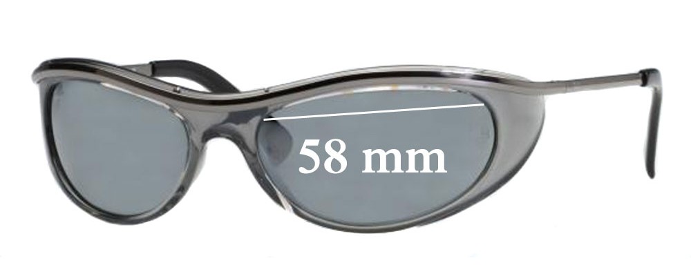 Sunglass Fix Replacement Lenses for Ray Ban RB4031 Olympia Extreme - 58mm Wide