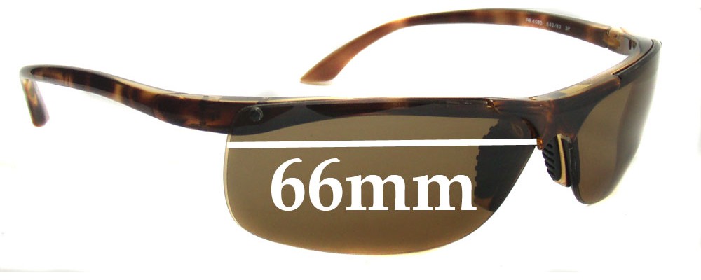 Sunglass Fix Replacement Lenses for Ray Ban RB4085 - 66mm Wide