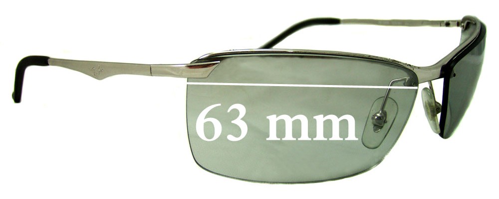 Ray Ban RB3359 Replacement Lenses 63mm 