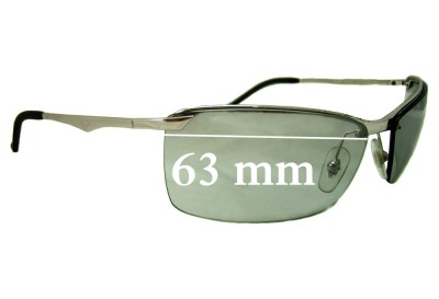 Ray Ban RB3359 Replacement Lenses 63mm wide 