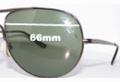 Ray-Ban RB8075 Replacement Lenses 66mm wide 