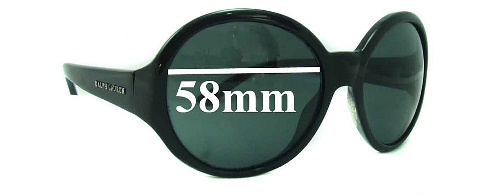 Sunglass Fix Replacement Lenses for Ralph Lauren RL 8020 - 58mm Wide