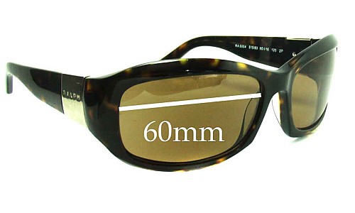 Sunglass Fix Replacement Lenses for Ralph Lauren RA5004 - 60mm Wide 