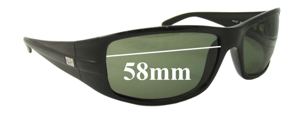 Sunglass Fix Replacement Lenses for Ray Ban RB4057 - 58mm Wide