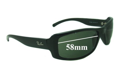 Ray Ban RB4088 Replacement Lenses 58mm wide 