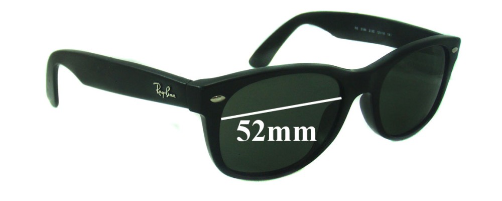 Sunglass Fix Replacement Lenses for Ray Ban RB5184 - 52mm Wide