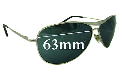 Ray-Ban RB8015 Verres de Remplacement 63mm wide 