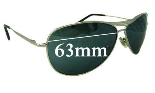 Sunglass Fix Replacement Lenses for Ray Ban RB8015 - 63mm Wide 