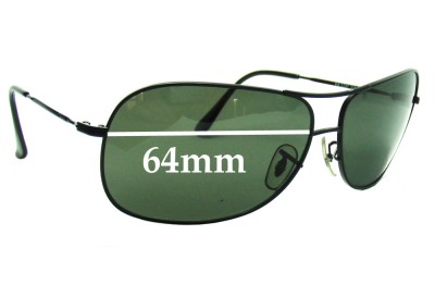 Ray Ban RB3267 Replacement Lenses 64mm wide 