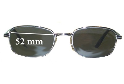 Ray Ban B&L W2320 Replacement Lenses 52mm wide 