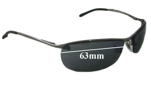 Ray Ban RB3186 Replacement Lenses 63mm wide 