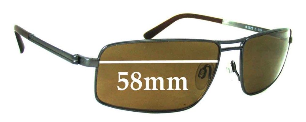 Sunglass Fix Replacement Lenses for Rodenstock R1272 - 58mm Wide