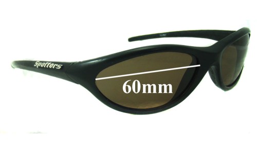 Sunglass Fix Replacement Lenses for Spotters Slider - 60mm Wide 