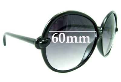 Tom Ford Nicole TF164 Replacement Sunglass Lenses - 60mm Wide 