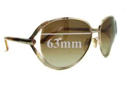 Tom Ford Savannah TF41 Replacement Sunglass Lenses - 63mm Wide 
