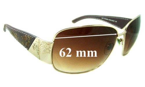 Sunglass Fix Replacement Lenses for Tommy Bahama Royal Gold - 62mm Wide 