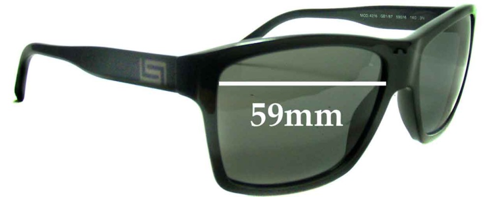 Sunglass Fix Replacement Lenses for Versace MOD 4216 - 59mm Wide