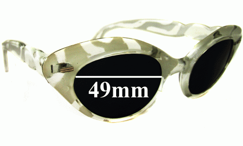 Sunglass Fix Replacement Lenses for Willson Cat Eye - 49mm Wide 