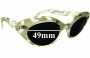 Sunglass Fix Replacement Lenses for Willson Cat Eye - 49mm Wide 