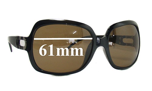 Sunglass Fix Replacement Lenses for Aldo Unknown - 61mm Wide 